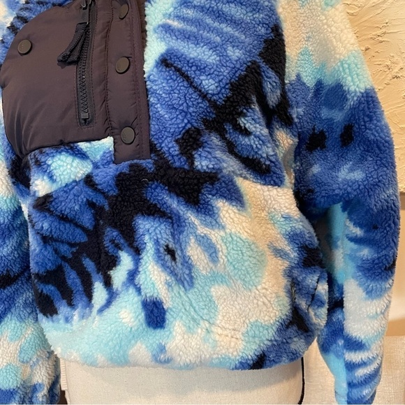 Free People FP Movement Rocky Ridge Pullover Jacket Ocean Tie Dye NWT $168 Sz XS - Picture 11 of 12